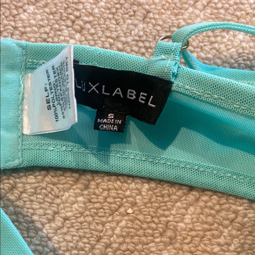 JLUXLABEL Blue Ruched Bra Intimates - Picture 2 of 3